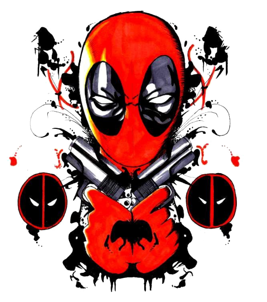 Deadpool File Skull Leg Bone PNG