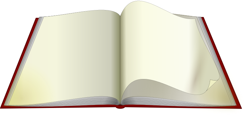 Open Book Fiction Chapter Art PNG