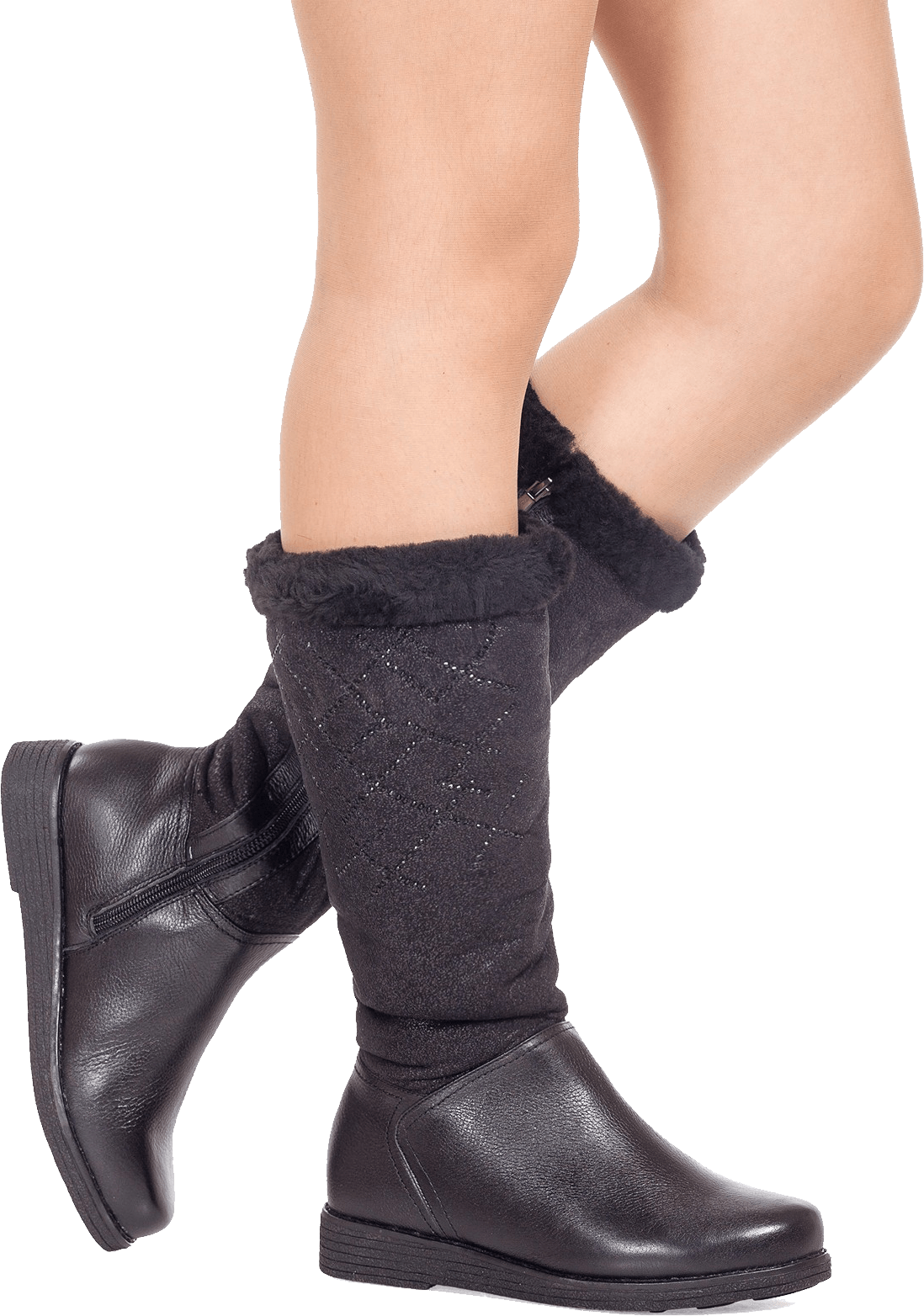 Fashionable Eyeliner Boots Footwear Galoshes PNG