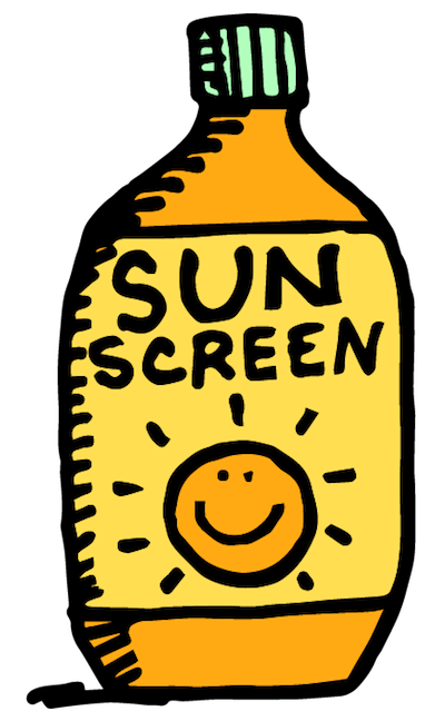Sunscreen Line Smiley Lotion Yellow PNG