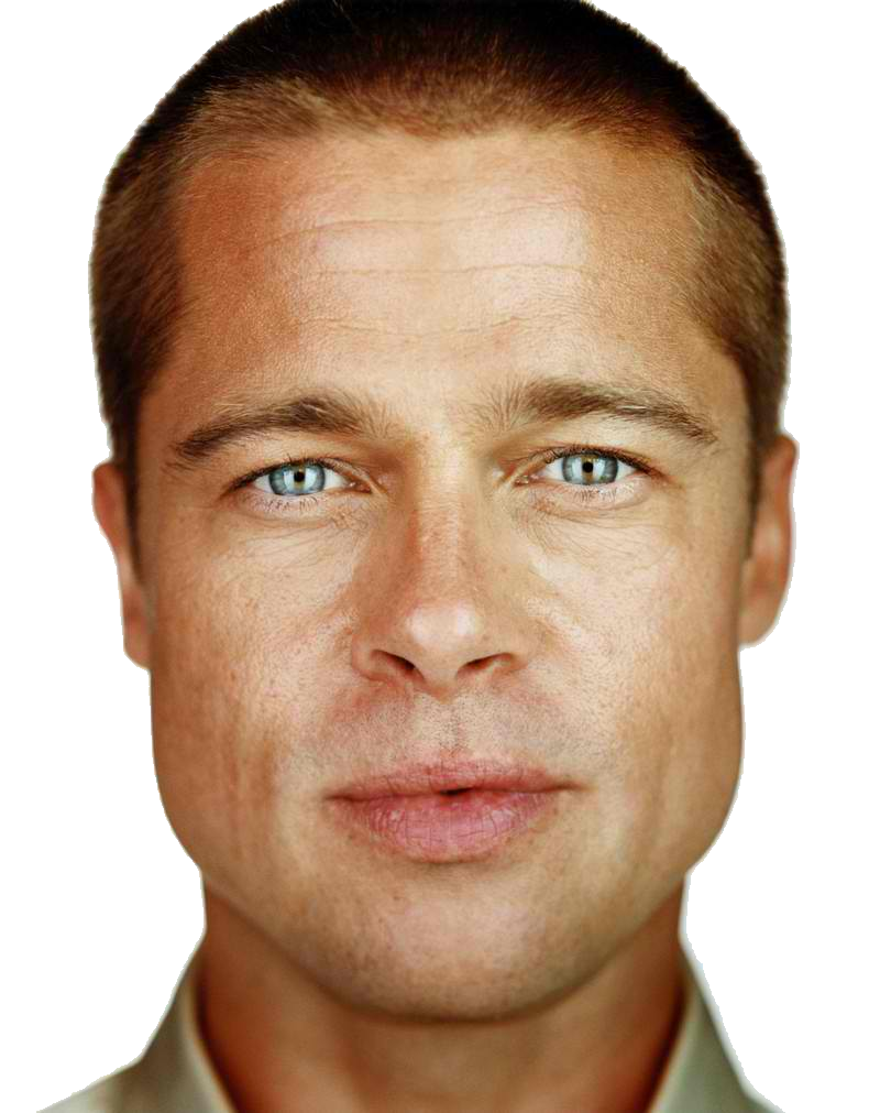 People Brad Pitt Face PNG
