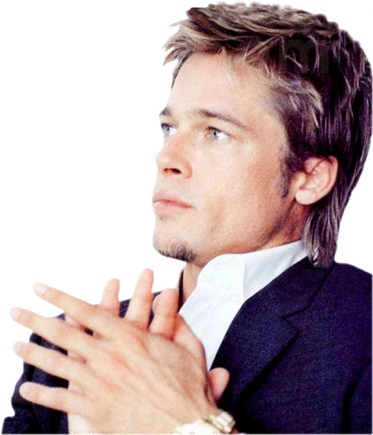 Brad People Pitt Hairstyle PNG