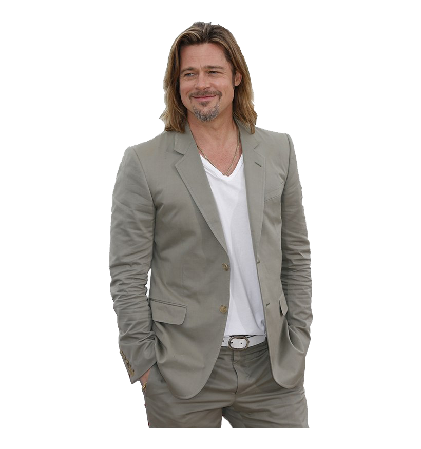 Brad People Pitt Hairstyle PNG