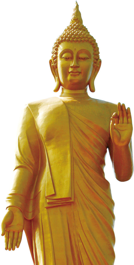 Statue Golden Dost Buddha Pule PNG