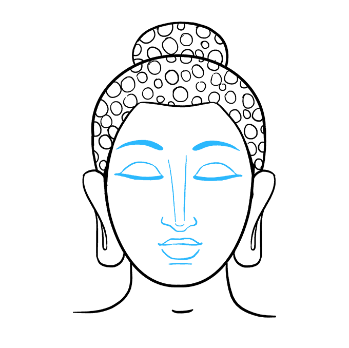 Buddha Face Vector Religion PNG