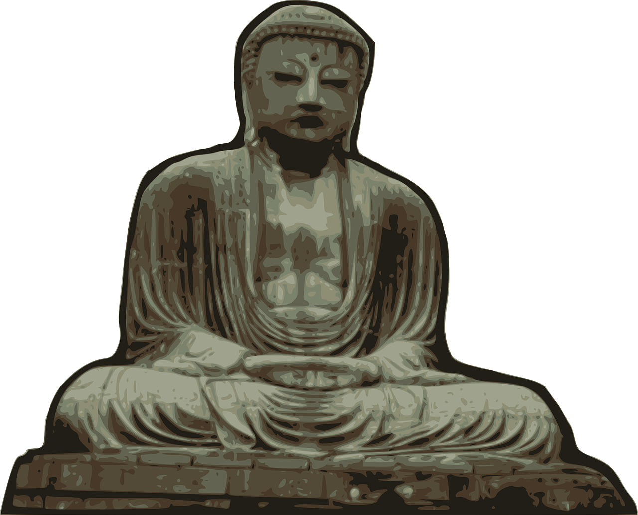Statue Buddha Religion Vector PNG