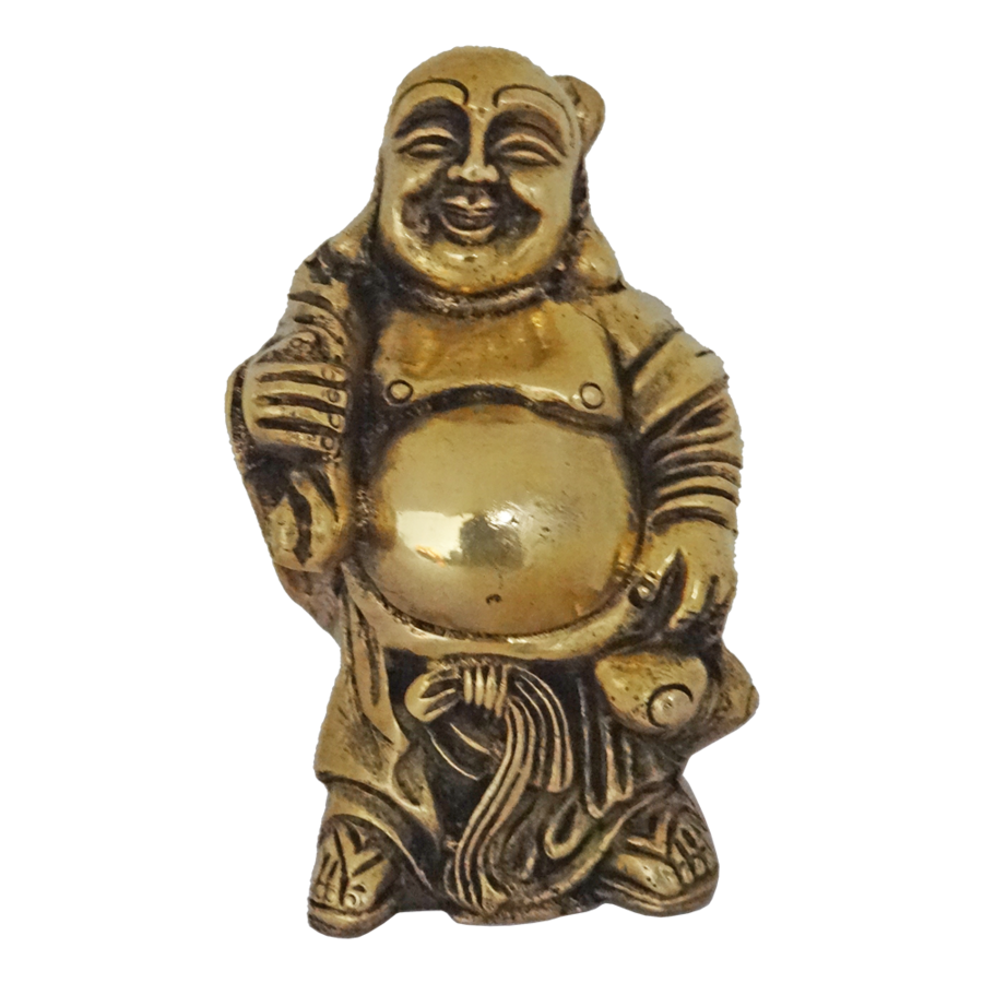 Religion Buddha Golden Laughing PNG