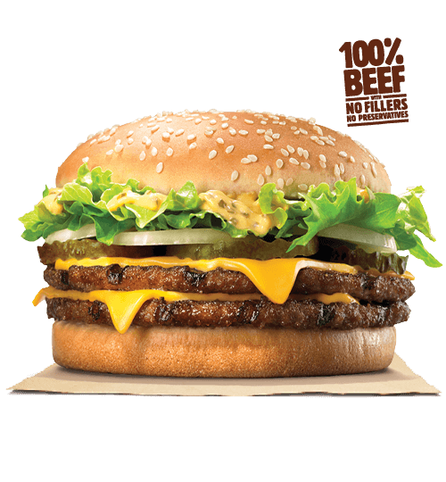 Big Hamburger Sandwich Fries King PNG