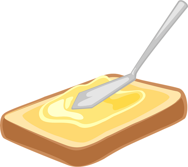Butter Custard Burro Vector Skillet PNG