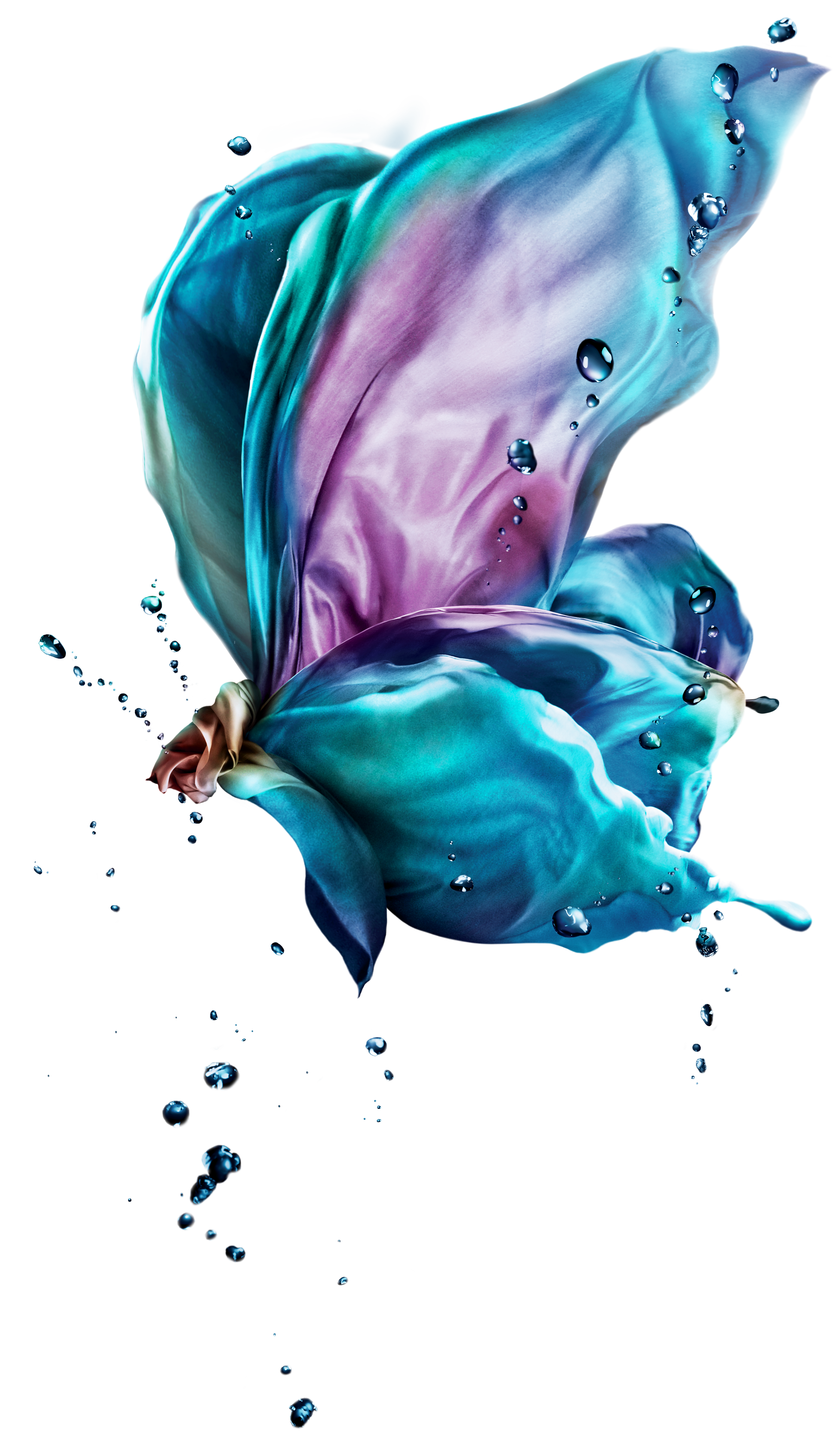 Effects Drop Fundal Art Turquoise PNG
