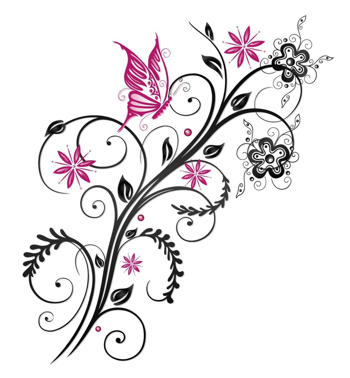 Flower Filigree Butterfly Photography Ladybug PNG