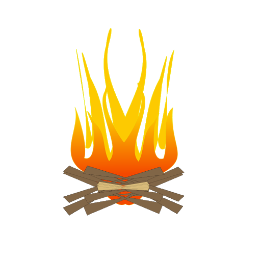 Vector Campfire Wilderness Objects Burn PNG