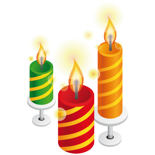 Candlelight Candles Bottles Poinsettias Wreaths PNG