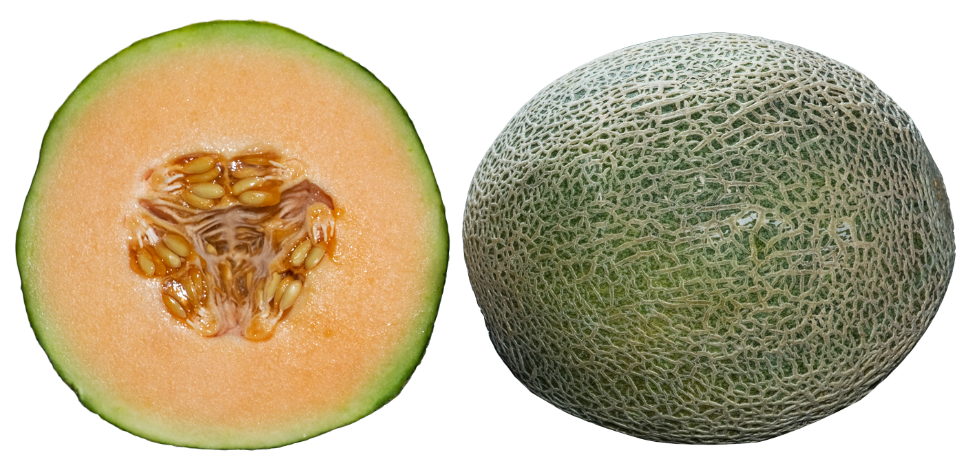 Peach Jalapeno Fresh Cantaloupe Cucumbers PNG