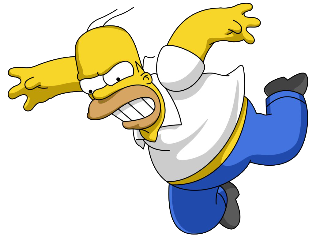 Water Bird Caricature Simpson Animate PNG