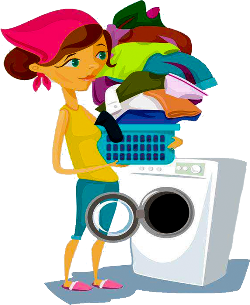 Clown Washing Animate Gags Laundry PNG