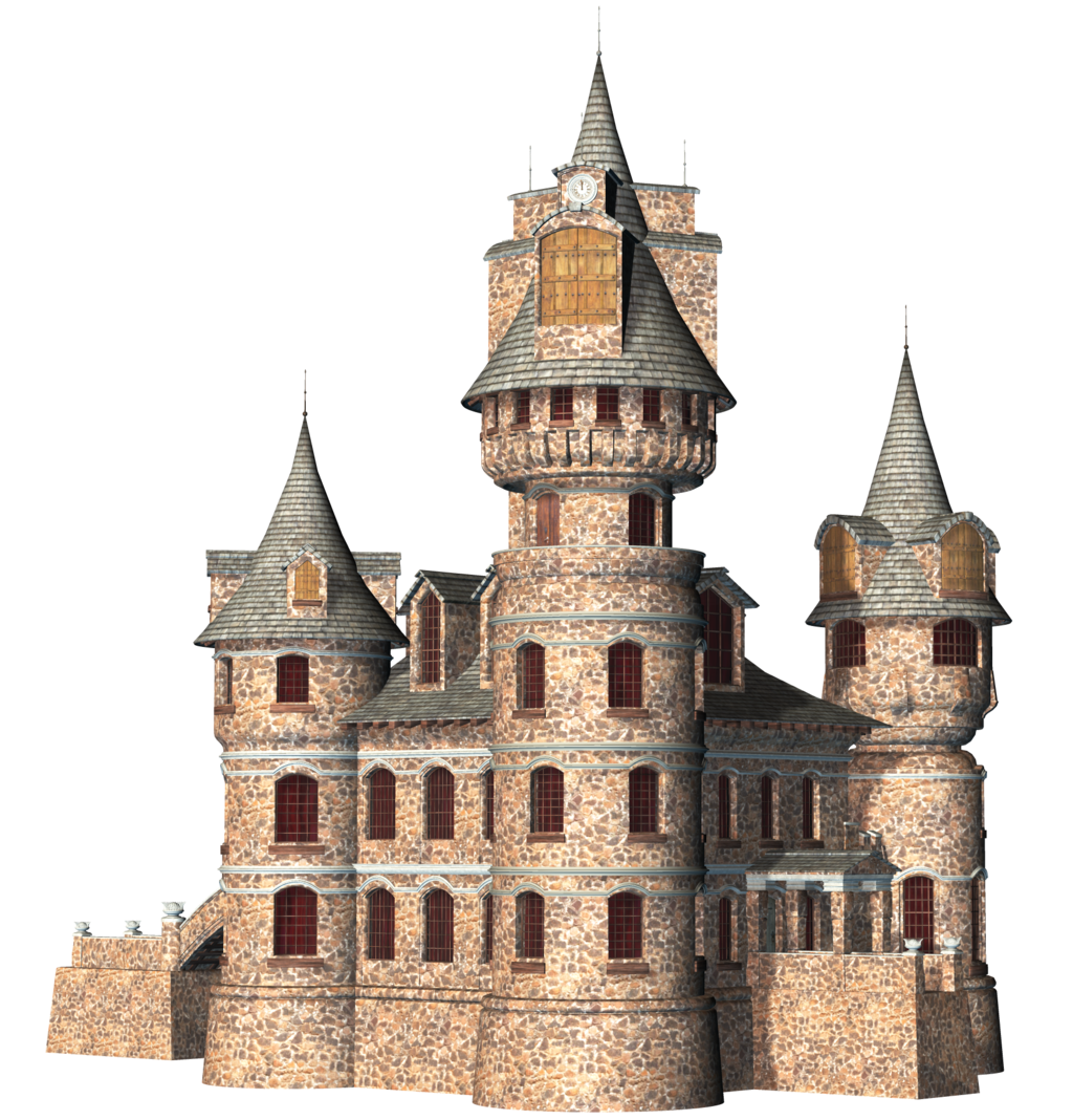 Castle Turrets Dovecote Medieval Fantasy PNG