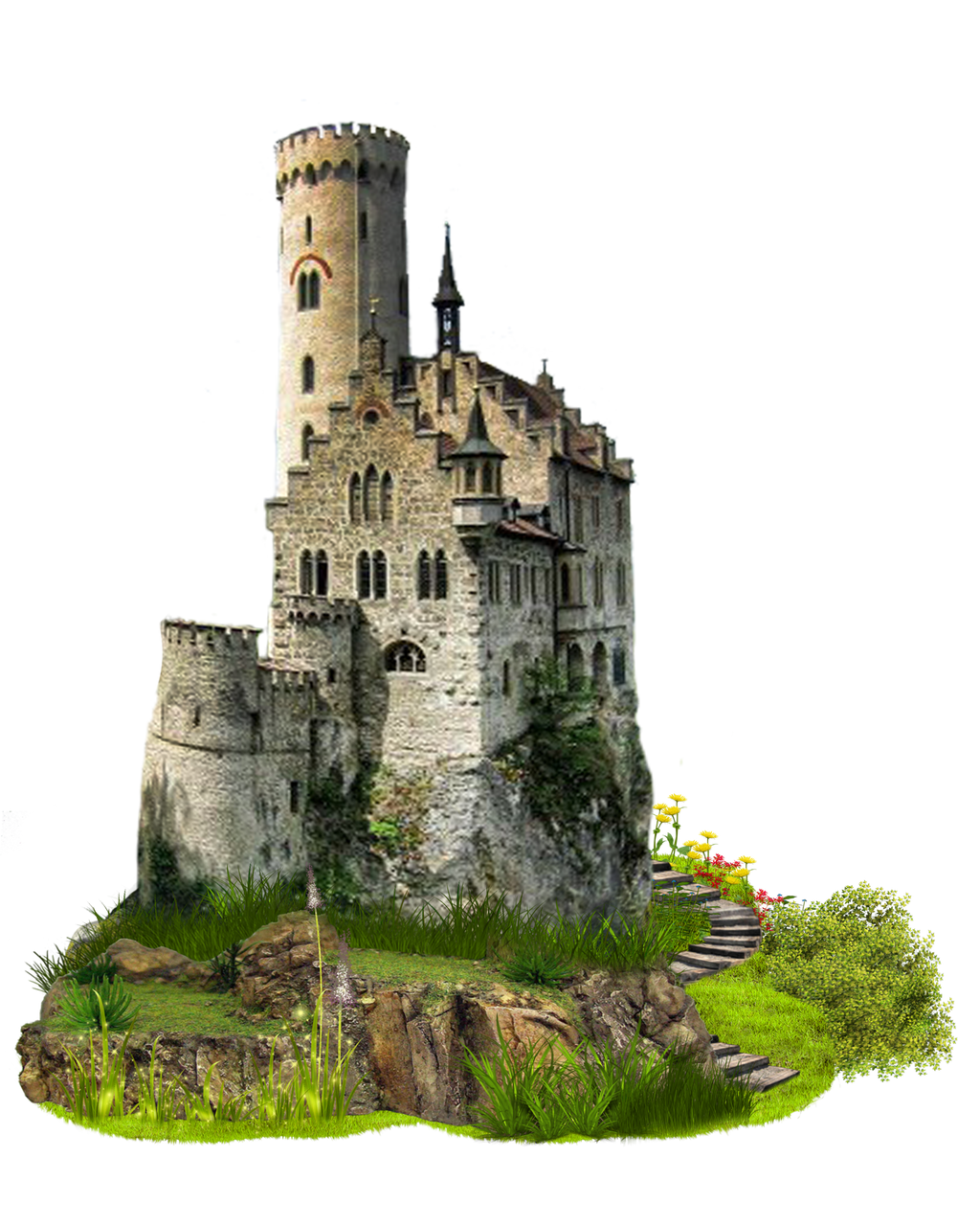 Turrets Fantasy Tower Palazzo Castle PNG