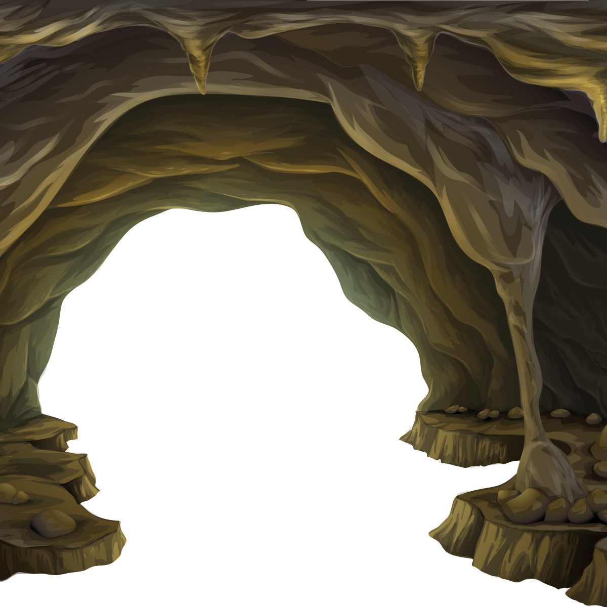 Cave File Layers Hideout Shutterstock PNG