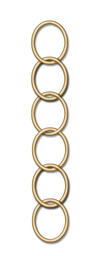 String Cascade Bracelet Chain Domino PNG