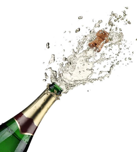 Junk Bubbly Eating Champagne Popping PNG