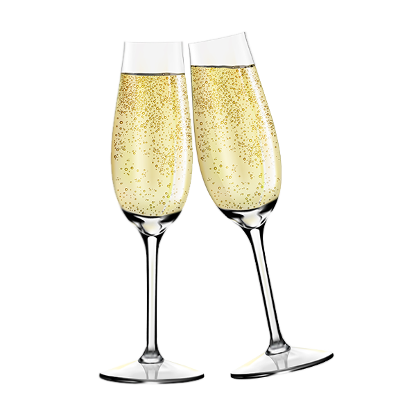 Margaritas Ouzo Year Champagne Glass PNG