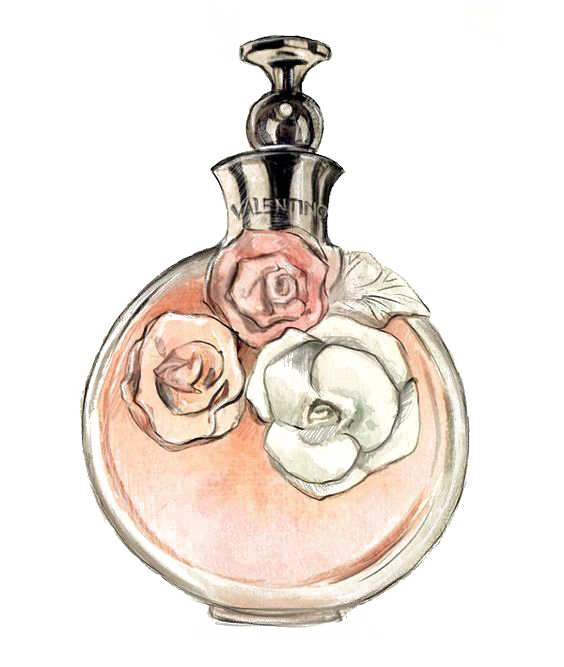 Fashion Tableware Perfume Mademoiselle Illustration PNG