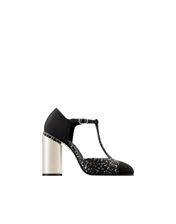 Chanel High-Heeled Boot Dress Black PNG