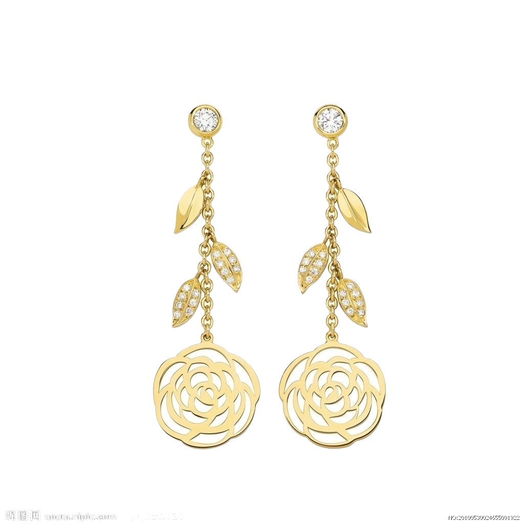 Camellia Jewellery Earring Gold Earrings PNG