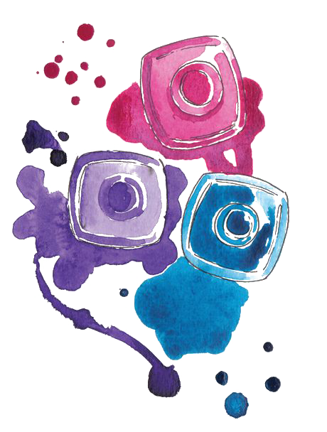 Painting What Cosmetics Color Violet PNG