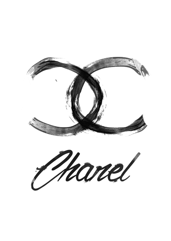 Text Chanel Line Graffiti Logo PNG