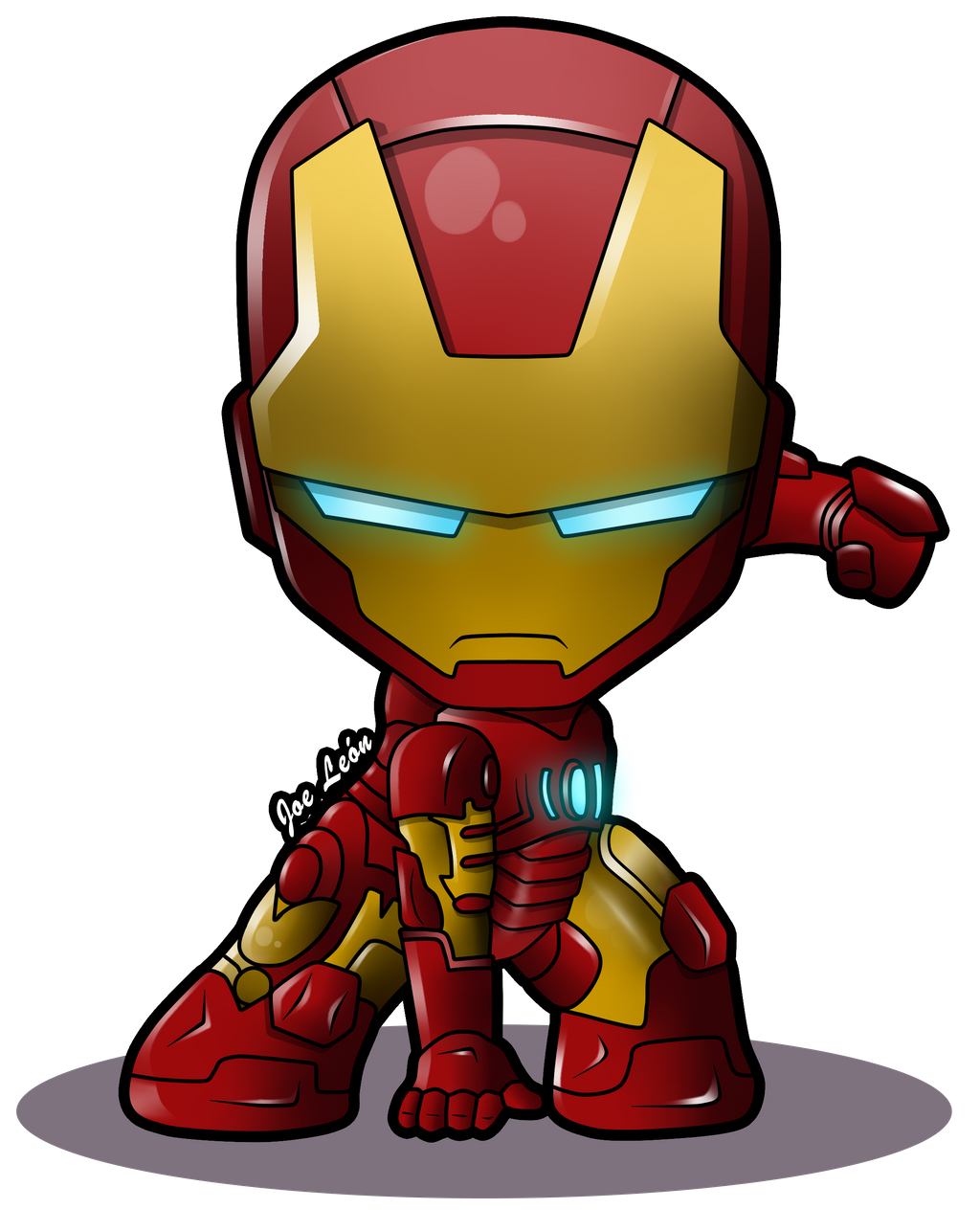 Cartoon Quality Man Chibi Iron PNG