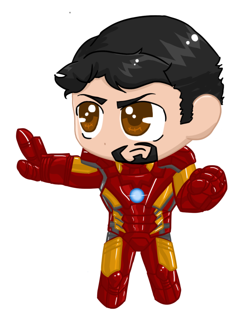 Man Iron Cartoon Chibi PNG