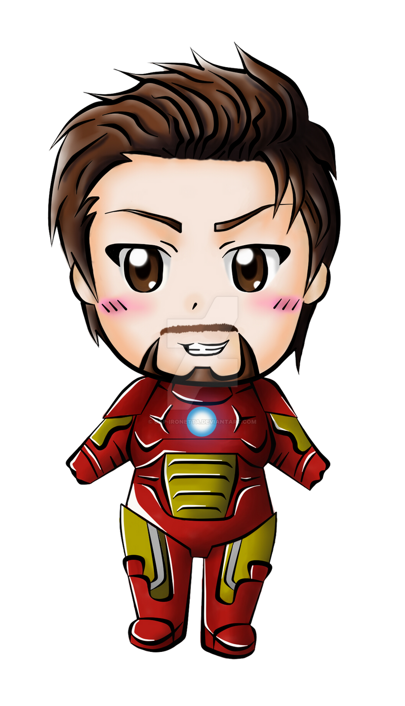 Chibi Man Cartoon Iron PNG