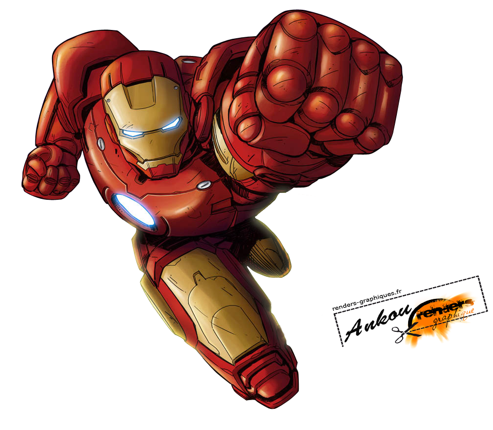Man Iron Cartoon Chibi Robot PNG