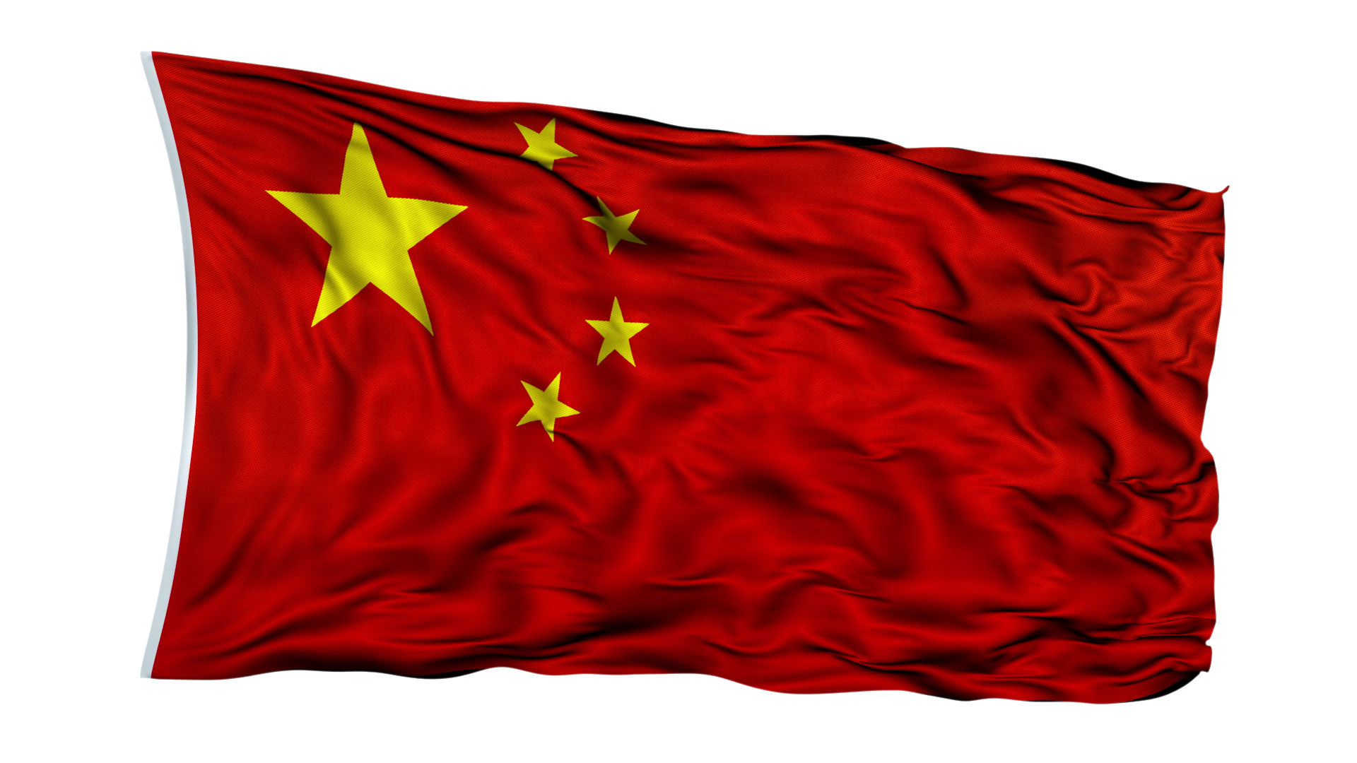 Motherland China Flags Dishes Waving PNG