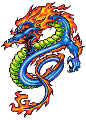 Magic Oriental Silk Shopping Dragon PNG