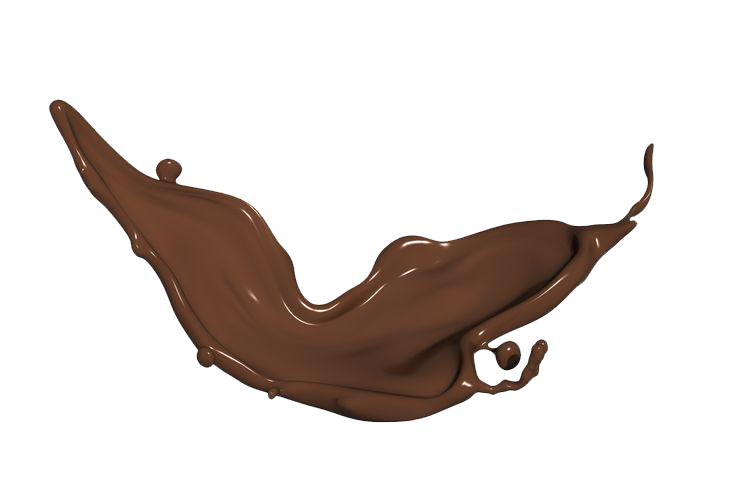 Splash Umber Pastry Nougat Chocolate PNG