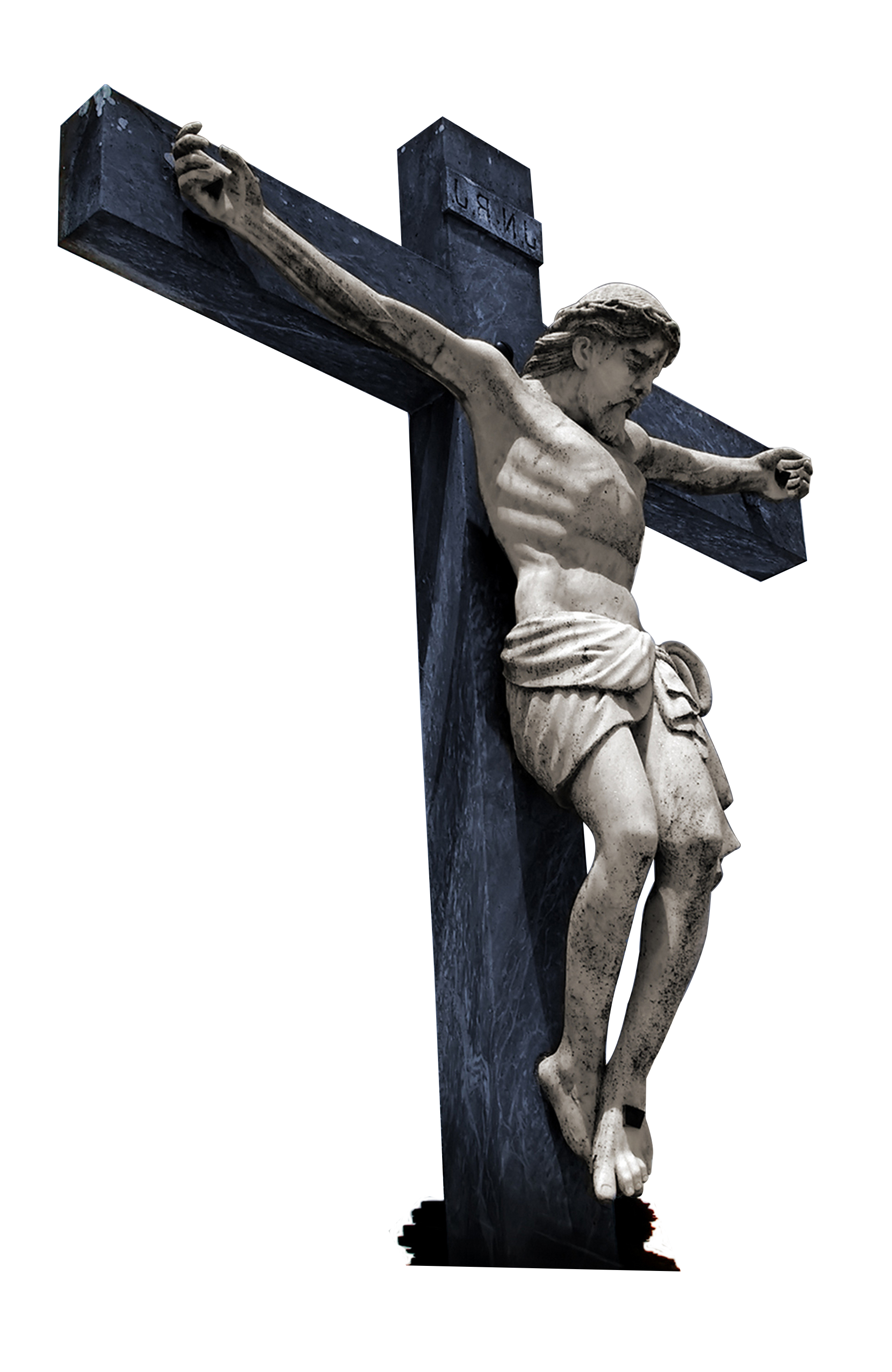 Statue Straddle Jesus Christian Grumpy PNG