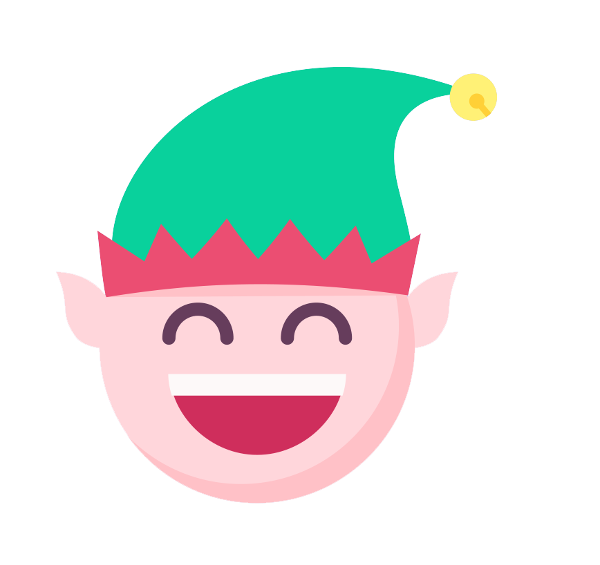 Holiday Christmas Season Emoji Curtain PNG