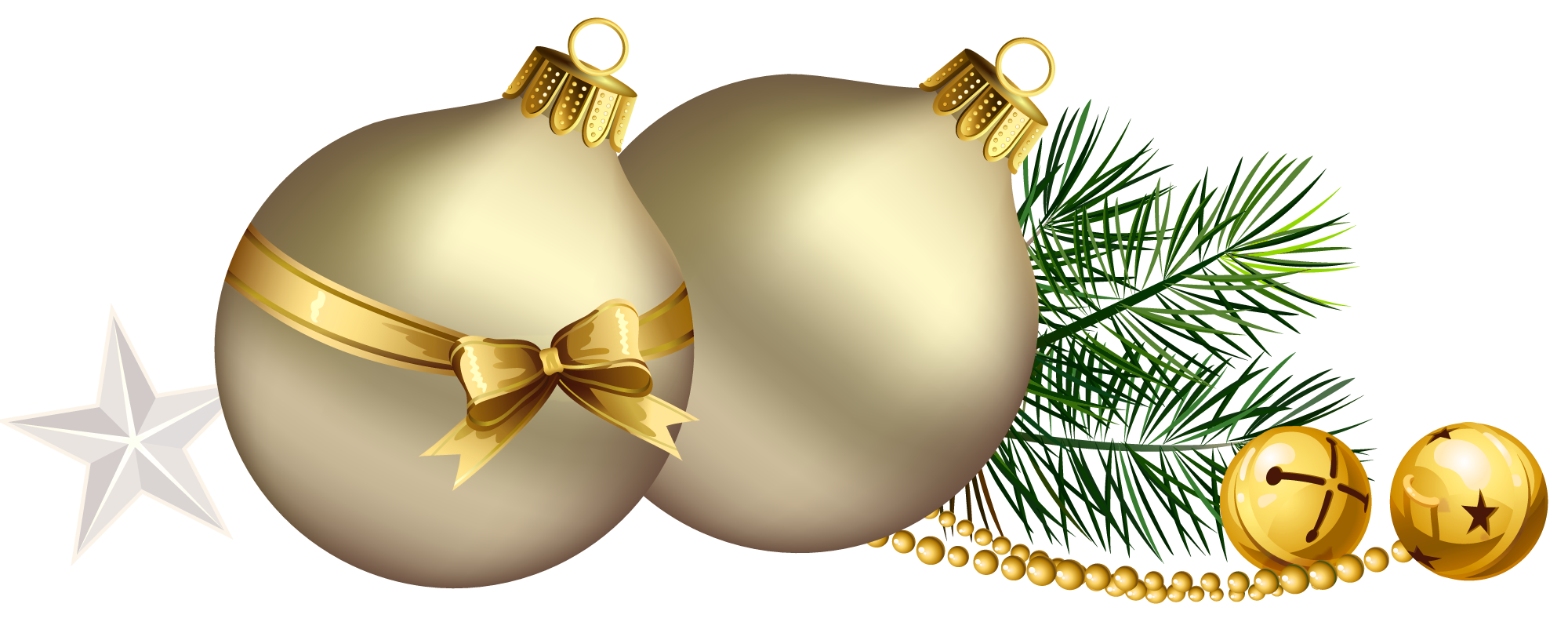 Home Gold Holiday Bauble Curtain PNG