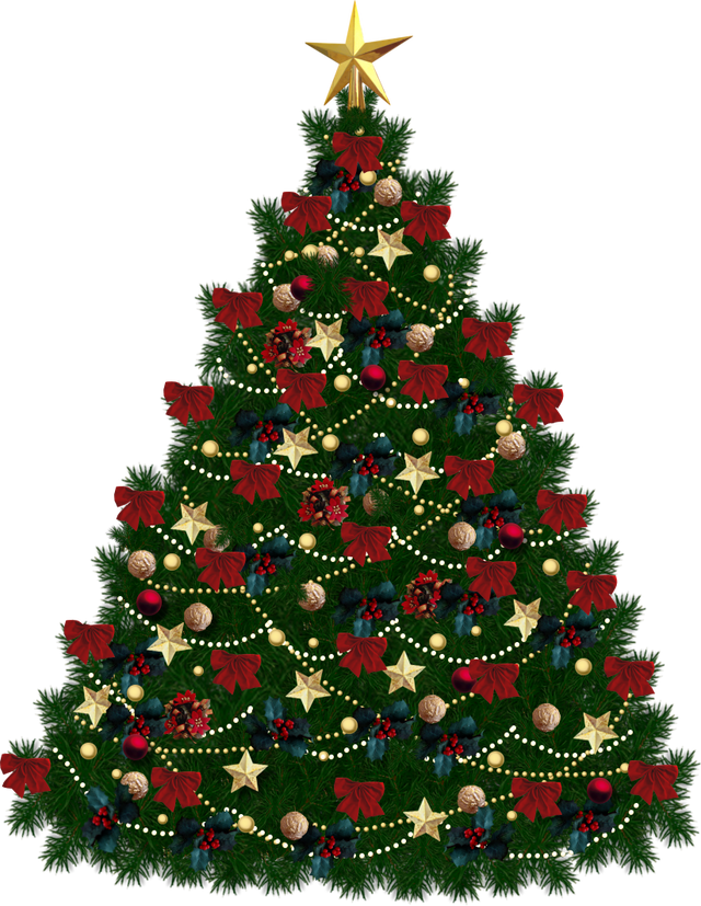 Curtain Tree Animated Holidays Christmas PNG