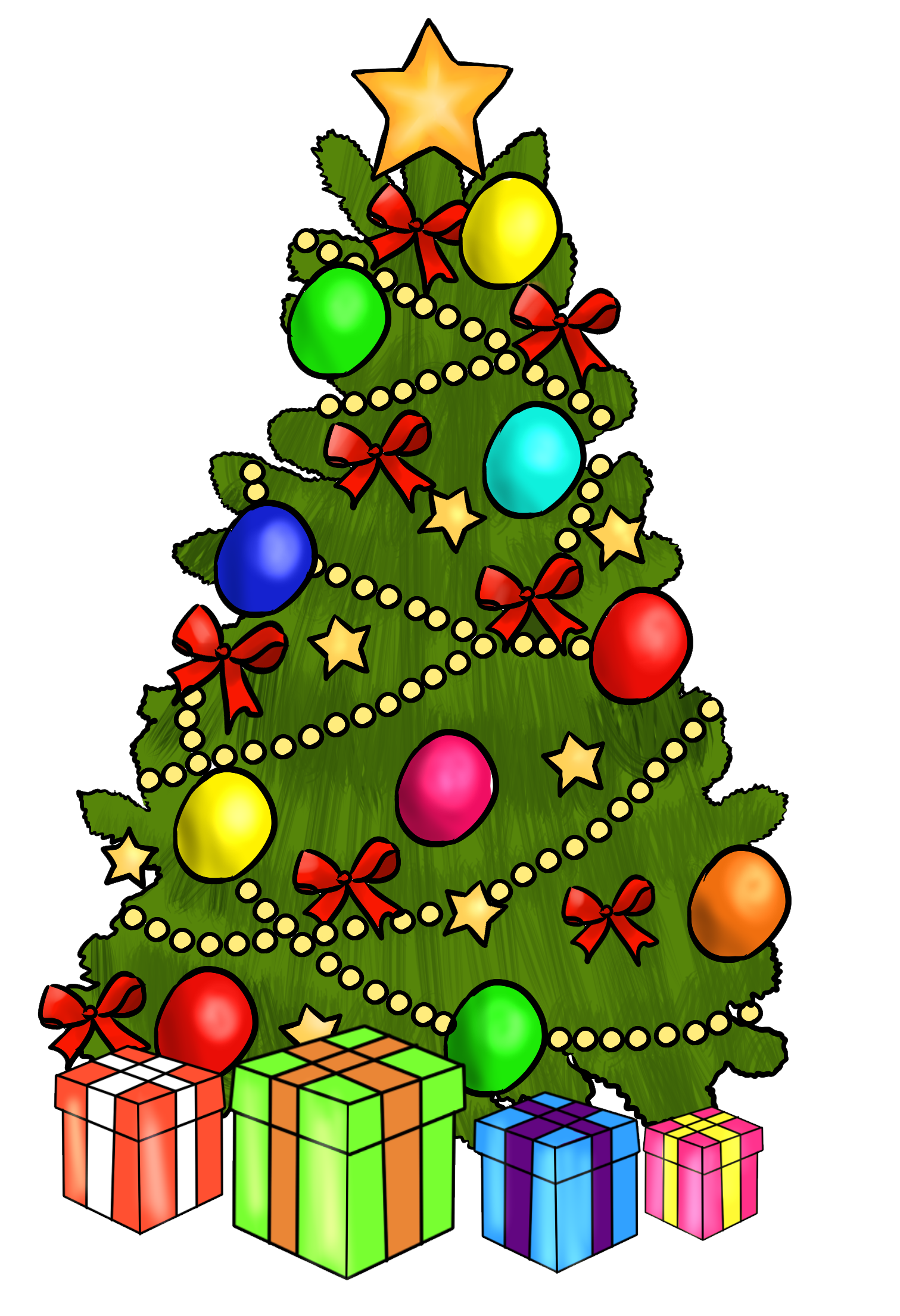 Animated High Tree Holidays Christmas PNG