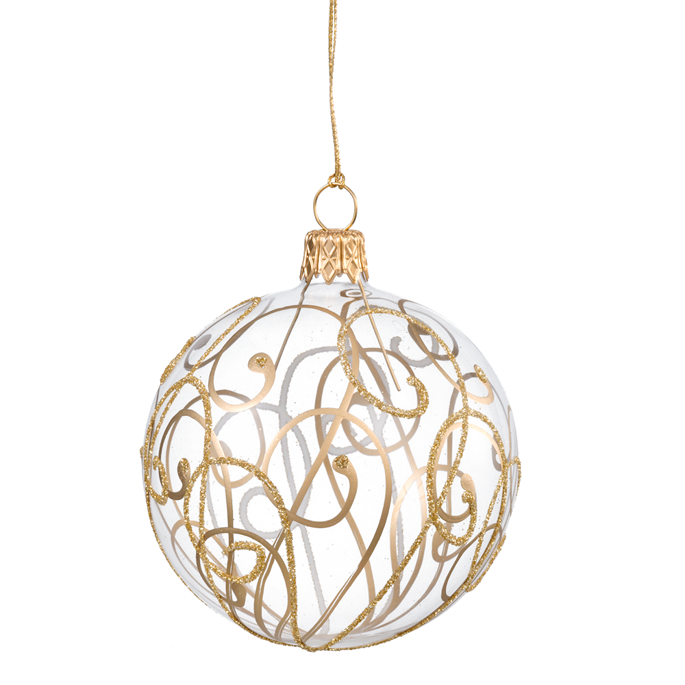 Gold Holidays Bauble Christmas PNG