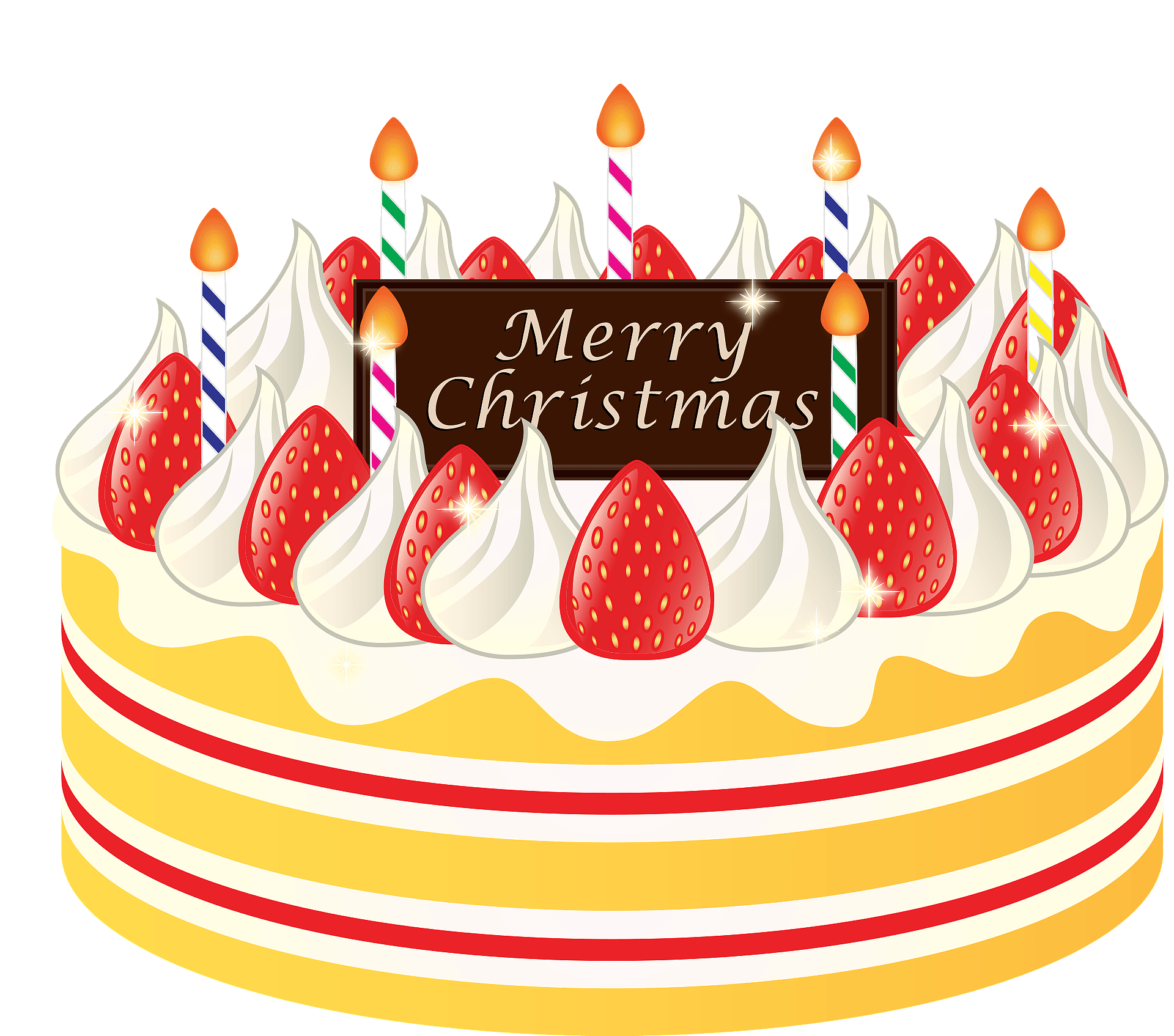 Holidays Greetings Season Christmas Cake PNG
