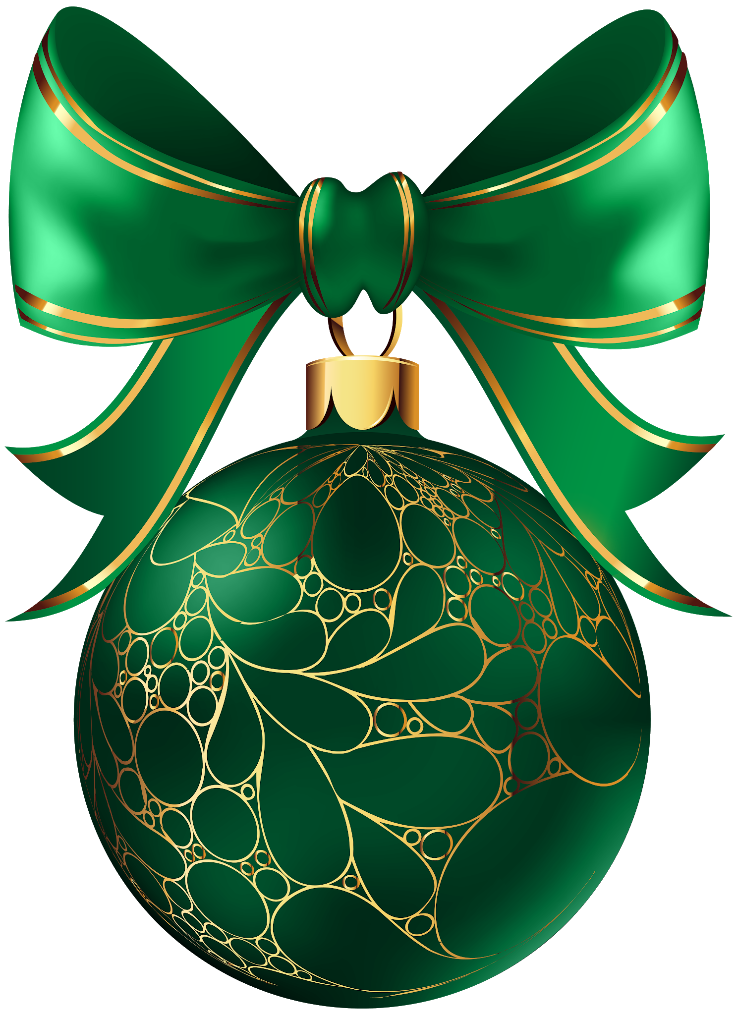 Holidays Green Bauble Curtain Noel PNG