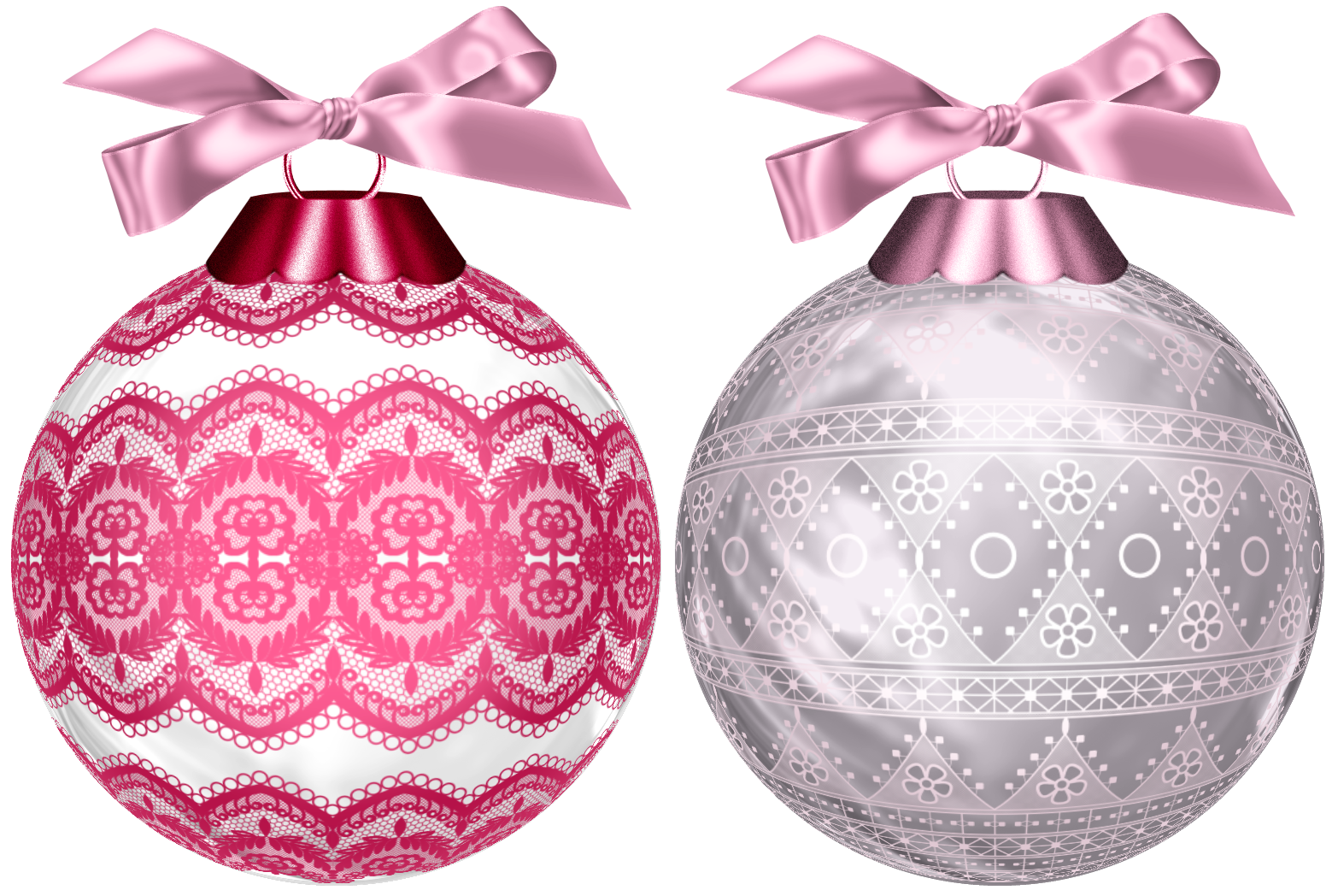 Holidays Festivals Ornaments Pink Yuletide PNG