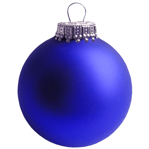 Blue Ornaments Christmas Yuletide Holidays PNG