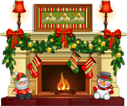 Holidays Christmas Thanksgiving Fireplace Boxing PNG