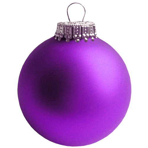 Purple Christmas Holidays Birthplace Home PNG
